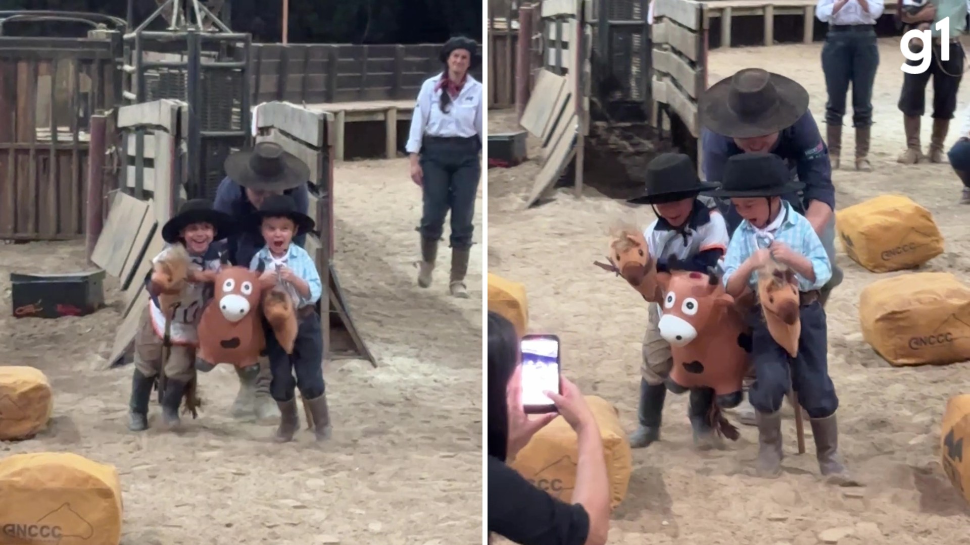 Tradicional prova do cavalo crioulo ganha versão infantil no RS; VÍDEO
