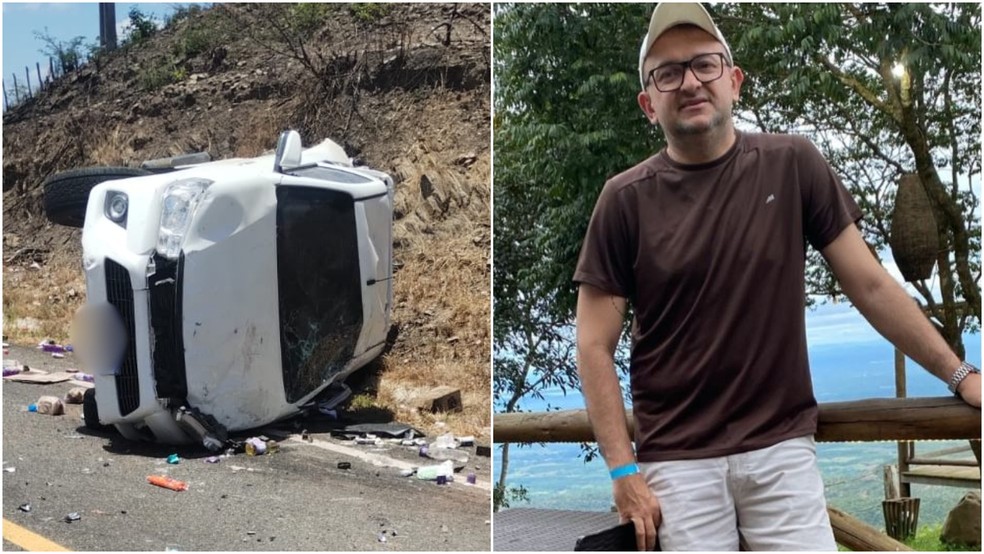 Fábio Bertoldo, o "Fabinho Barateiro", de 45 anos, morreu em um acidente de trânsito na  CE-183, entre Varjota e Cariré, no interior do Ceará. — Foto: Reprodução/ Arquivo pessoal