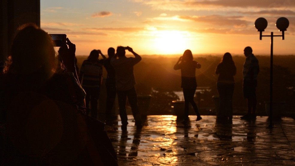 P&ocirc;r do sol no Hotel Globo, em Jo&atilde;o Pessoa &mdash; Foto: Funjope/Divulga&ccedil;&atilde;o