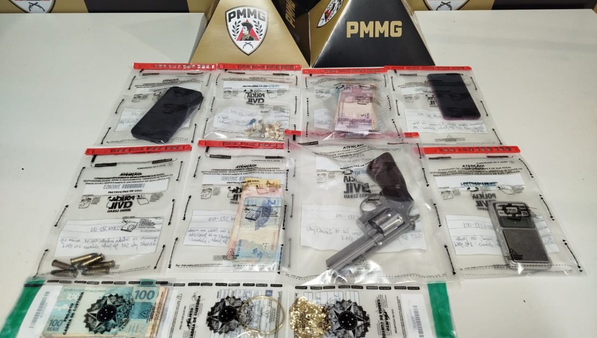 Drogas, armas e dinheiro são apreendidos em três operações contra o tráfico em Governador Valadares
