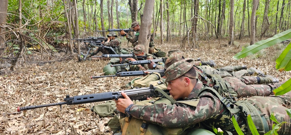 Os treinamentos conta com cerca de 1000 oficiais, de 56 organizações militares — Foto: Exército Brasileiro/Divulgação