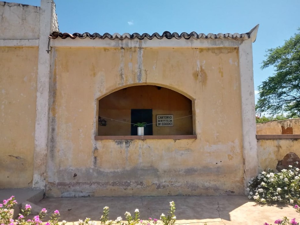 Prdio do Cartrio de Cococi  um dos mais bem preservados do local, junto com a igreja  Foto: Paulo Csar Silva