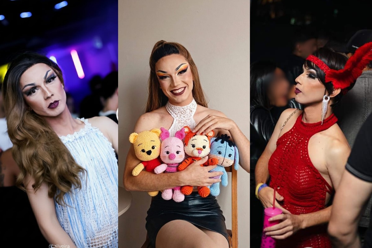 Drag crocheteira: artesão do interior de SP tece os próprios looks para performances