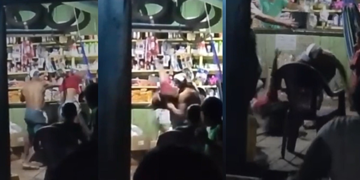 Mulher é espancada com socos, chutes e garrafada em bar de Moju, no Pará