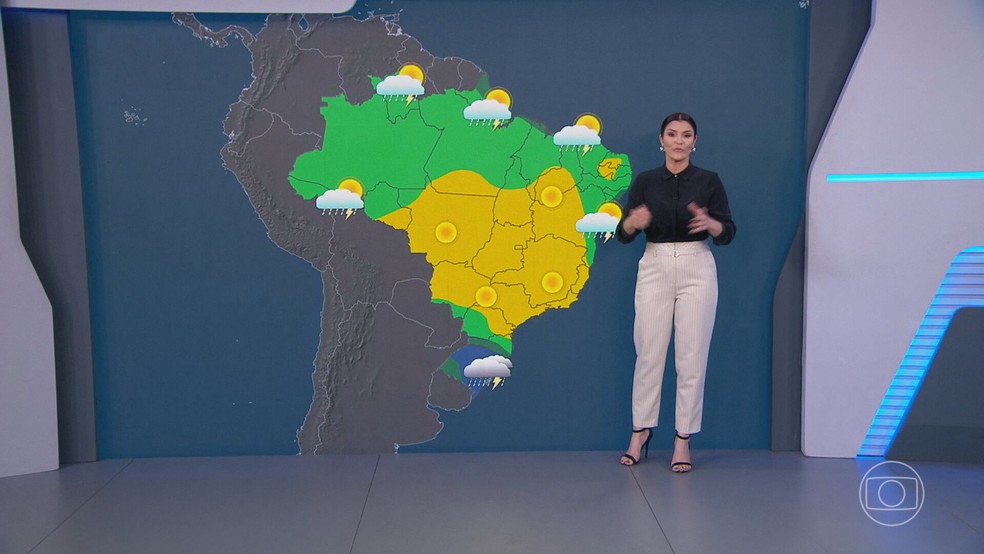Dia será de calor em boa parte do Brasil. — Foto: TV Globo/Reprodução