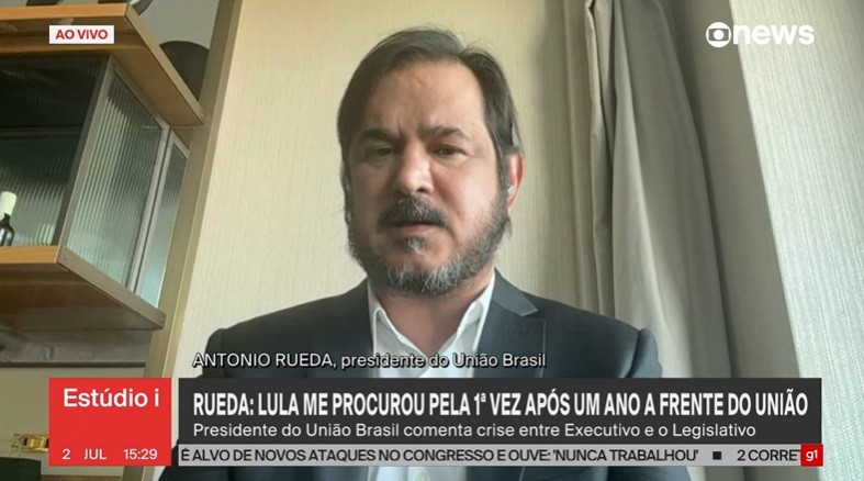 Presidente do União Brasil vê chance 'muito remota' do partido apoiar Lula na eleição de 2026