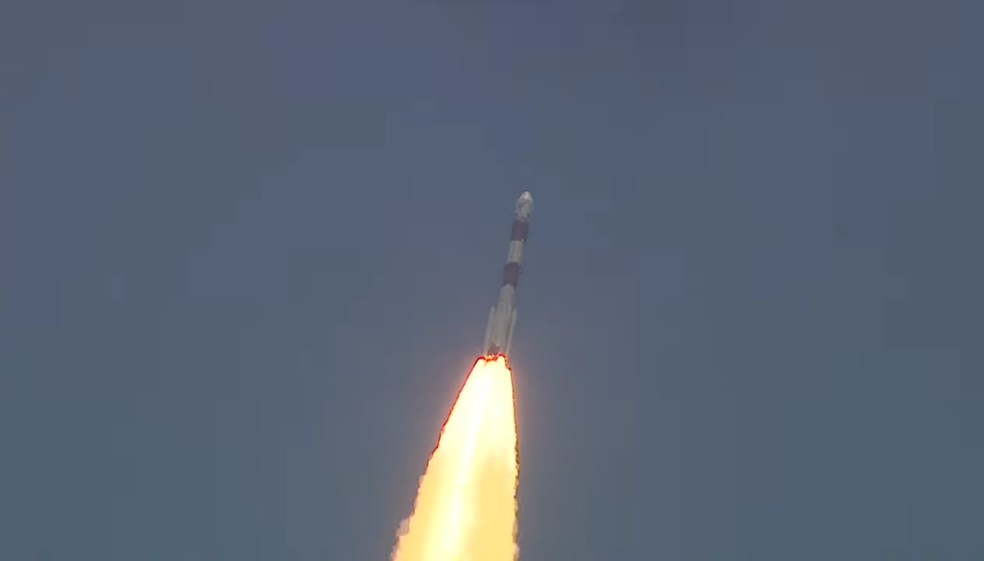 Índia lançou missão solar neste sábado, 2 de setembro de 2023  Foto: ISRO