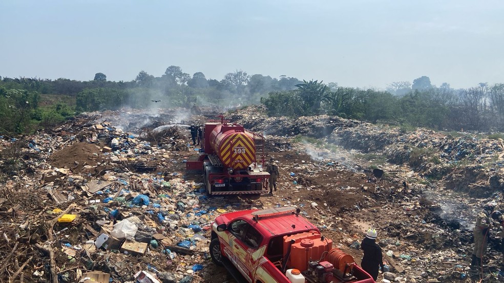 Imagem de lixão de Lábrea — Foto: Reprodução/g1 AM