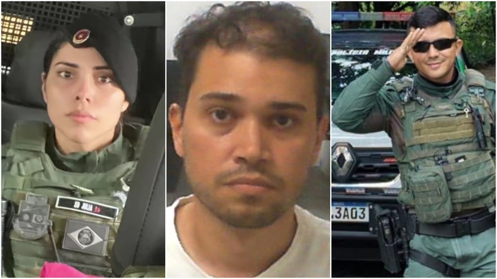 Policial e marido são denunciados pelo Ministério Público por morte de soldado carbonizado. — Foto: Reprodução