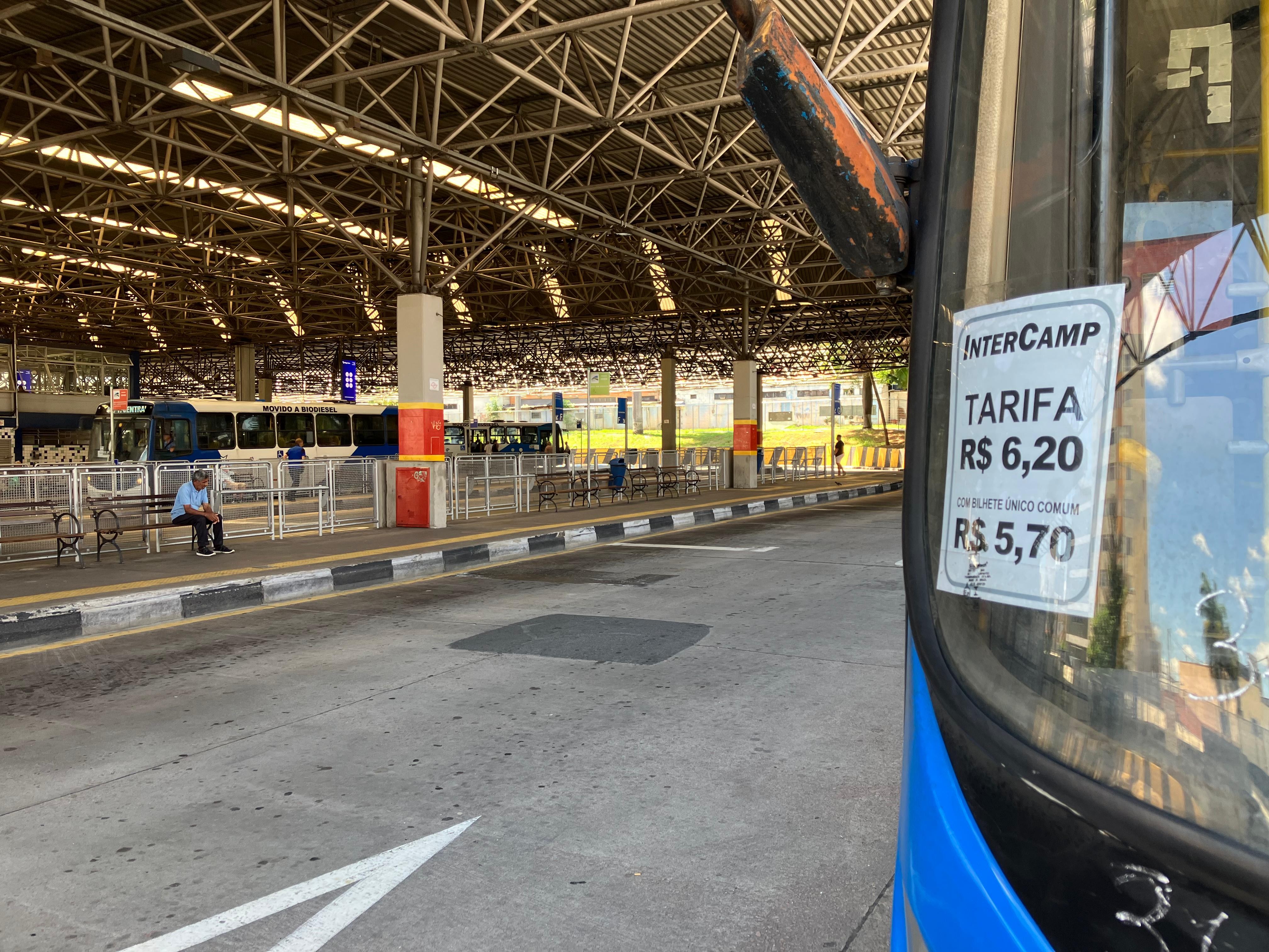 Com nova tarifa, passagem do ônibus em Campinas é mais cara do que em 22 capitais e DF; compare 