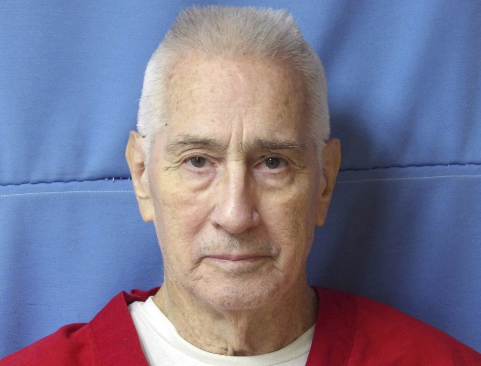 Richard Gerald Jordan está há 50 anos no corredor da morte, nos EUA — Foto: Mississippi Department of Corrections via AP