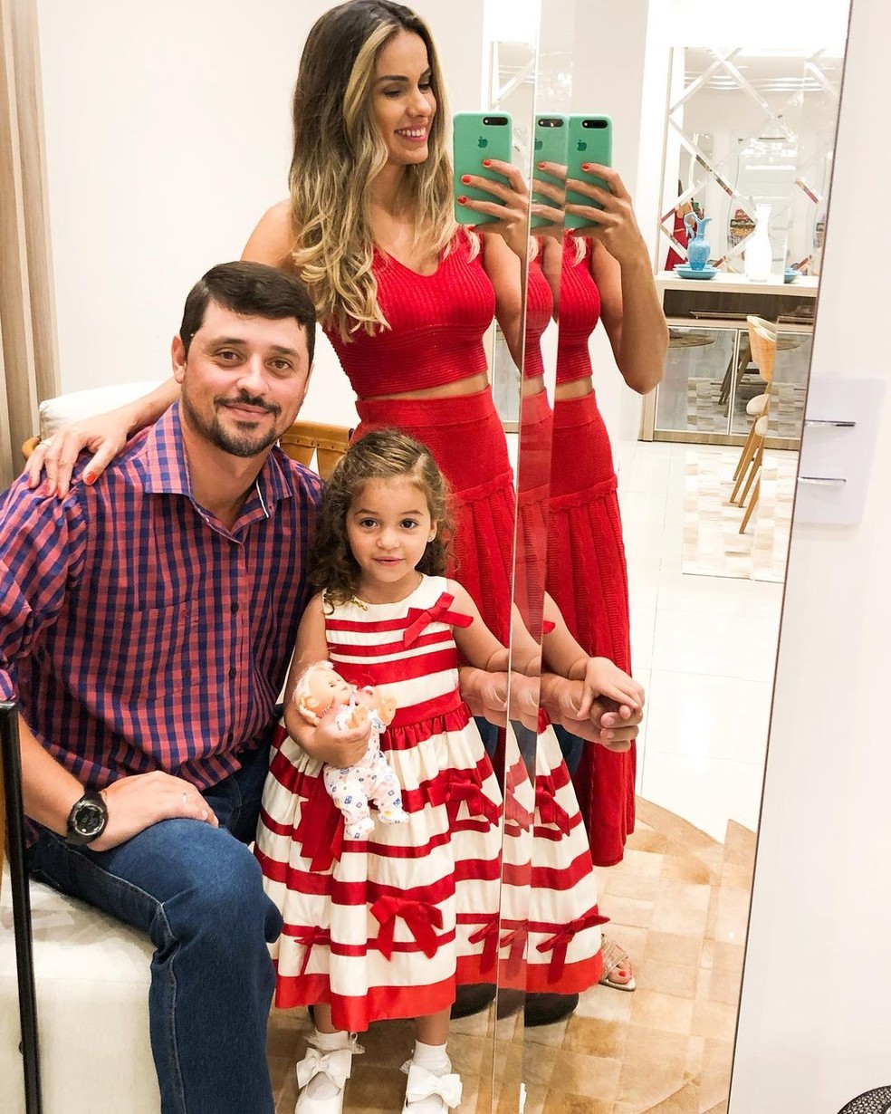 Fael e sua família, em 2023 — Foto: Redes sociais