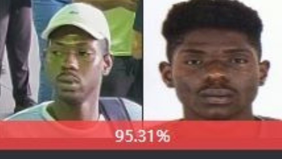 André Servare Pereira Santos, de 27 anos, foi preso em Cariacica, após ser identificado por câmeras de reconhecimento facial. Espírito Santo — Foto: SESP