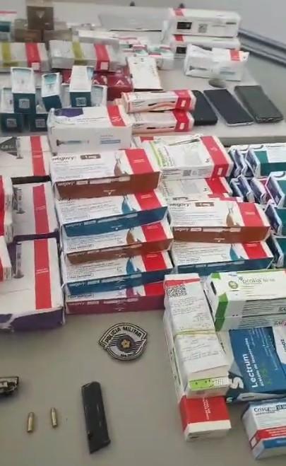 Quadrilha é presa após invadir farmácia e roubar remédios de emagrecimento avaliados em R$ 150 mil, em Atibaia