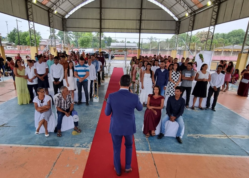 Casamento coletivo abriu 500 vagas para edição na Expoacre 2023 — Foto: Arquivo/Tribunal de Justiça do Acre