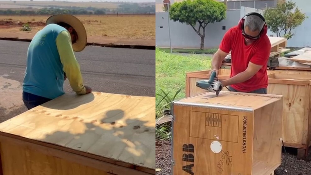 Caminhoneiro produz e doa casinhas para cães e gatos de rua: 'Reação dos animais é indescritível'