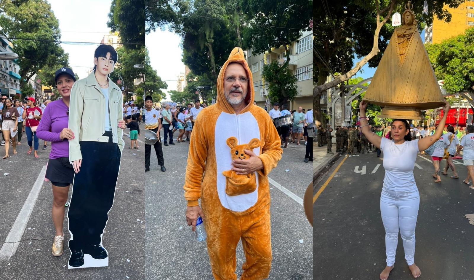Círio 2026: promessa por show do BTS, homem vestido de canguru, superação do câncer e casa própria marcam relatos de fé