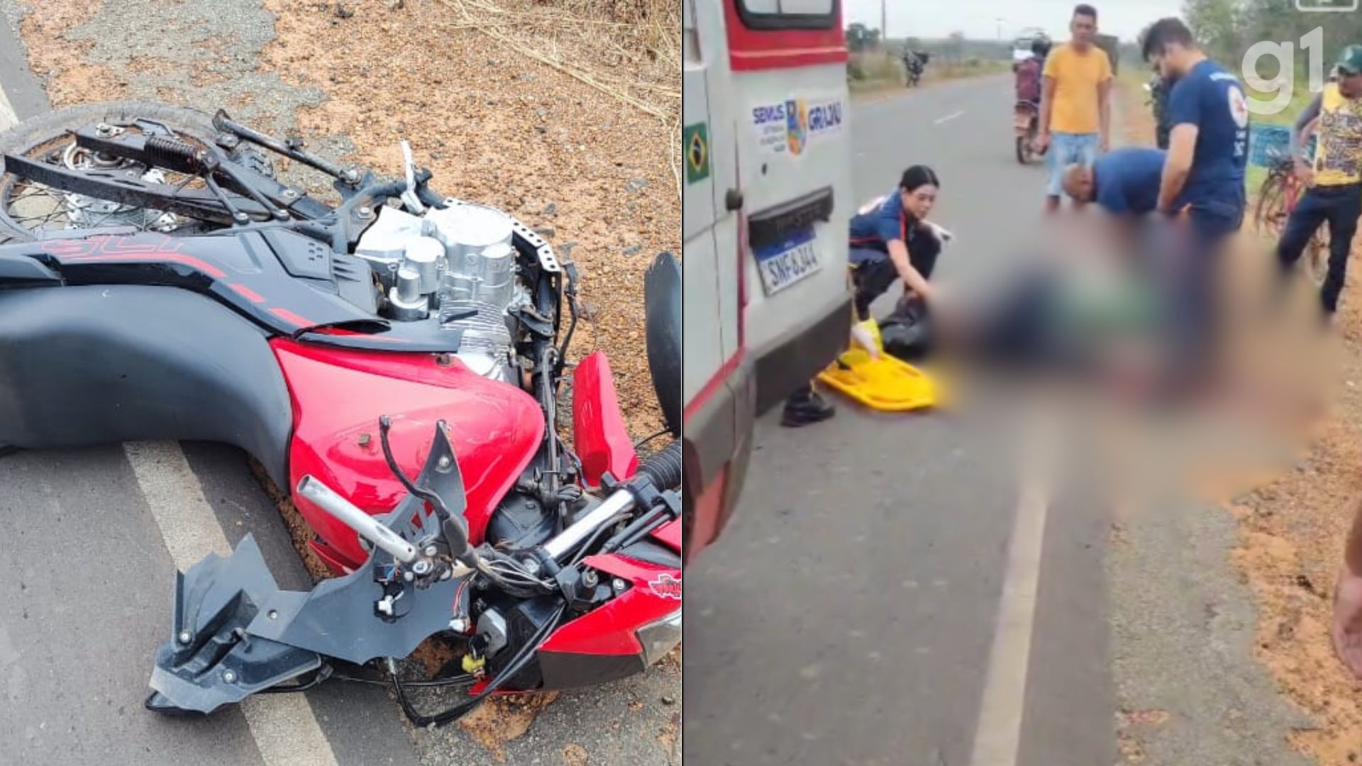 Motociclista tem braço e parte de perna amputados após colisão com caminhonete na MA-006
