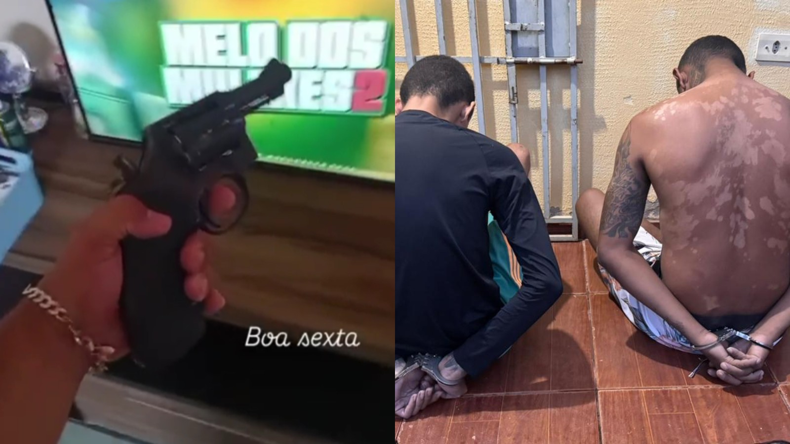 Vídeo: Grupo suspeito de tráfico é preso após ostentar armas nas redes sociais