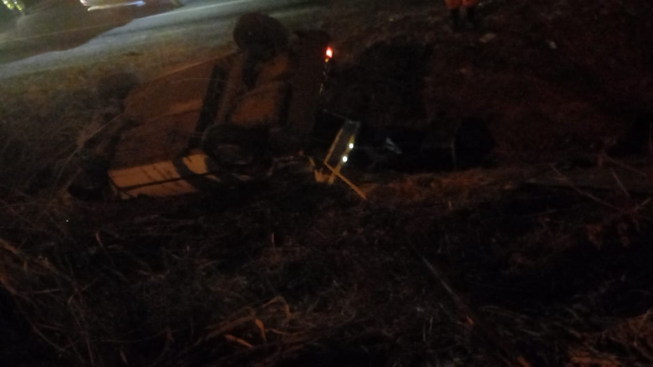 Idosa morre após capotamento de carro em Bady Bassitt