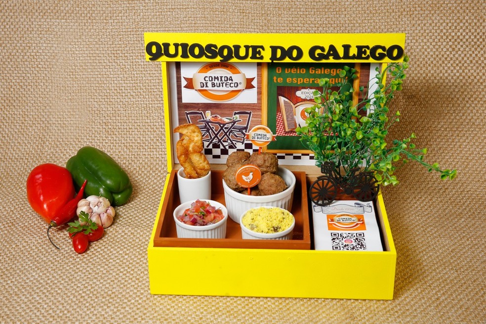 Petisco do Quiosque do Galego para o concurso Comida di Buteco, no DF  Foto: Divulgao