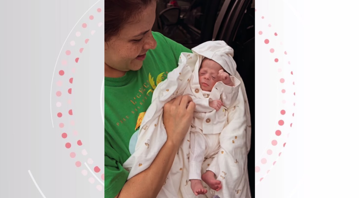 Primeiro bebê dos quadrigêmeos do PR que nasceram após 4 anos de tentativa recebe alta hospitalar