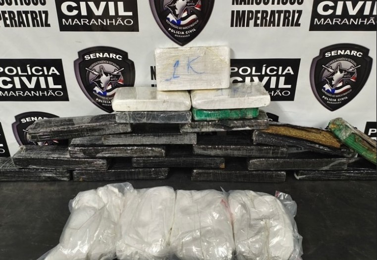 Três pessoas são presas por tráfico interestadual de drogas no MA; drogas eram enviadas por transportadoras