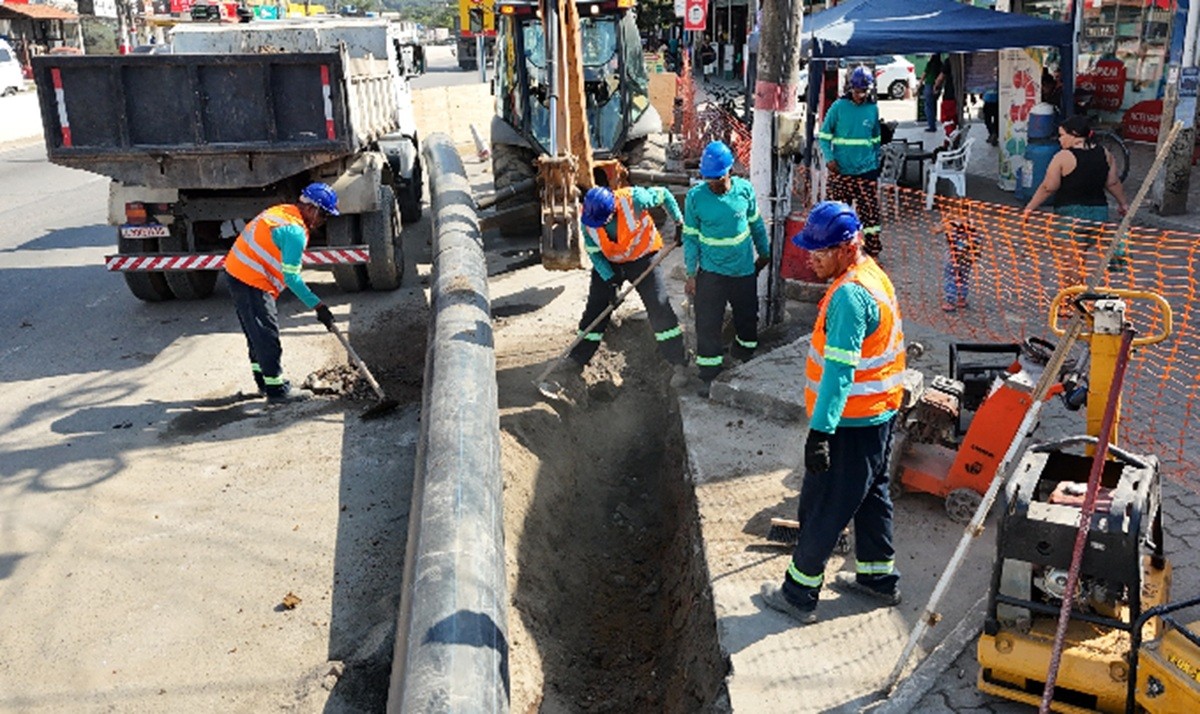 Obra de adutora de Maricá entra na reta final; previsão de entrega é para outubro