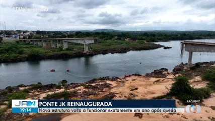 Nova travessia da ponte JK é inaugurada e trânsito é liberado após um ano do desabamento
