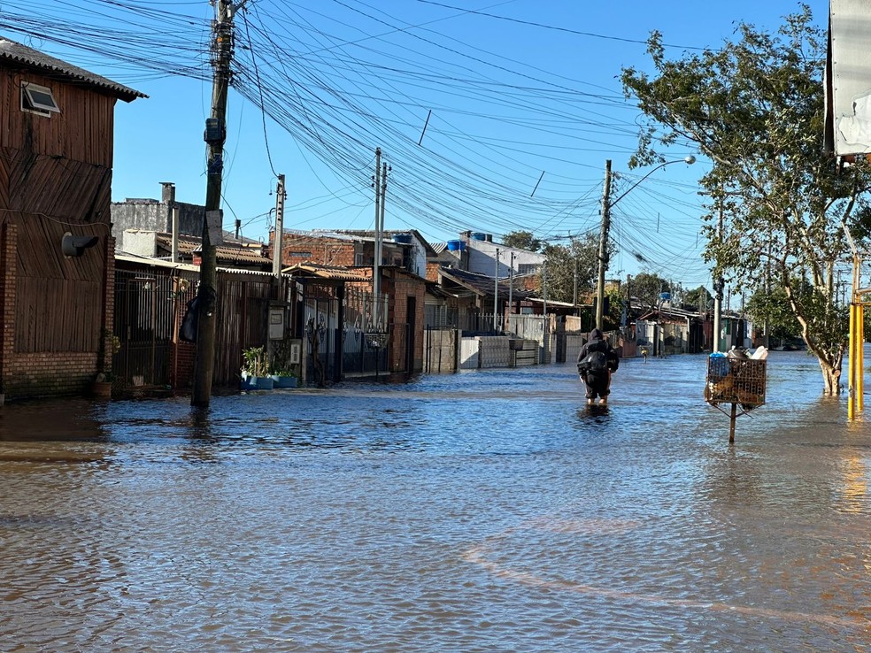 Alagamentos em Eldorado do Sul &mdash; Foto: Augustine Timm/Ag�ncia RBS