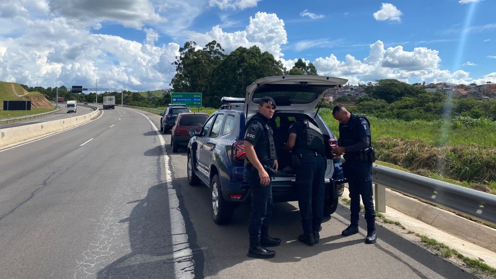 Guarda Municipal de Itatiba prende suspeito de roubo à casa de promotor de Justiça — Foto: Reprodução/GM Itatiba