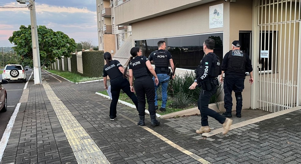 Polícia faz operação contra grupo responsável por fraudar licitação de medicamentos avaliados em R$ 10 milhões no PR — Foto: PC-PR