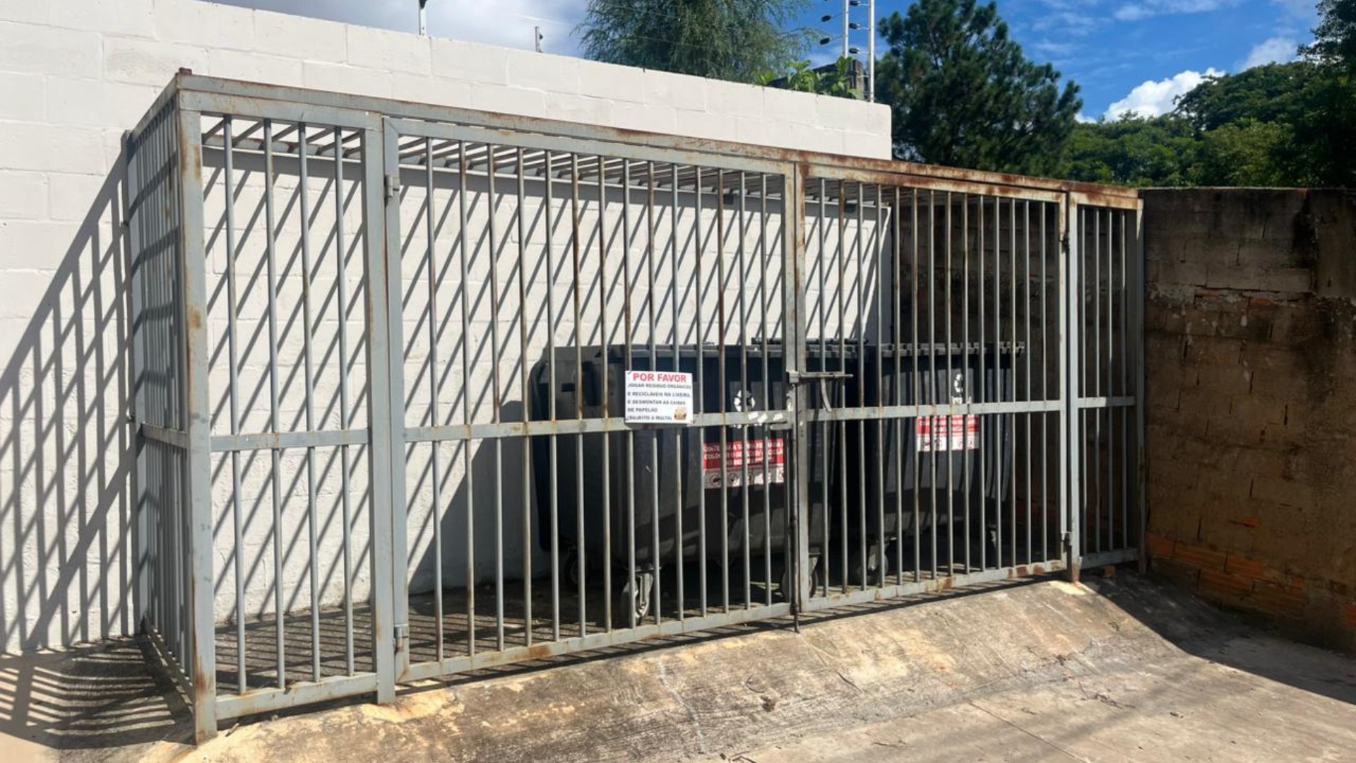 Cachorro morre após ser atropelado e jogado em caçamba de lixo em condomínio de Porto Feliz