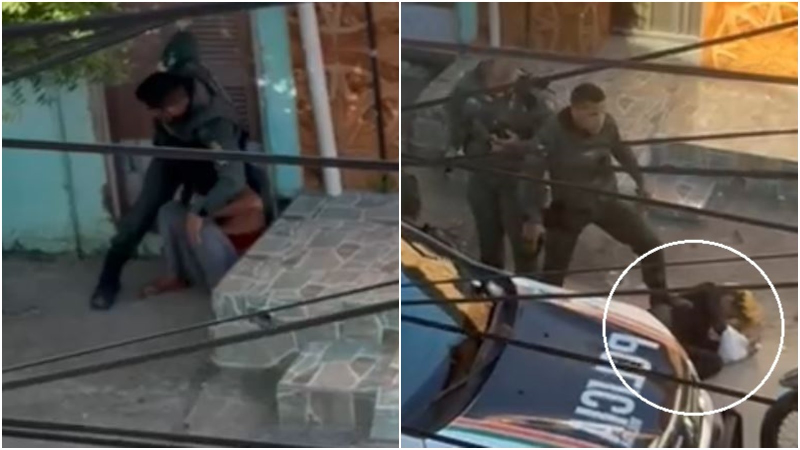 Vídeo: policiais derrubam, chutam e pisam em duas mulheres em Fortaleza