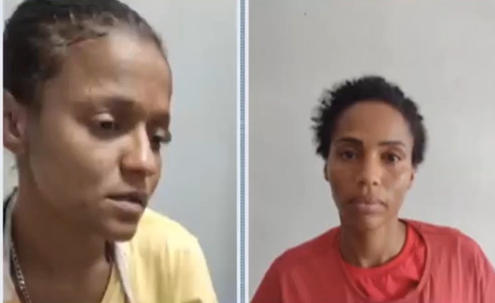 Suspeitas de latrocínio contra estudante Cristal Pacheco são transferidas para presídio em Salvador — Foto: Reprodução/TV Bahia