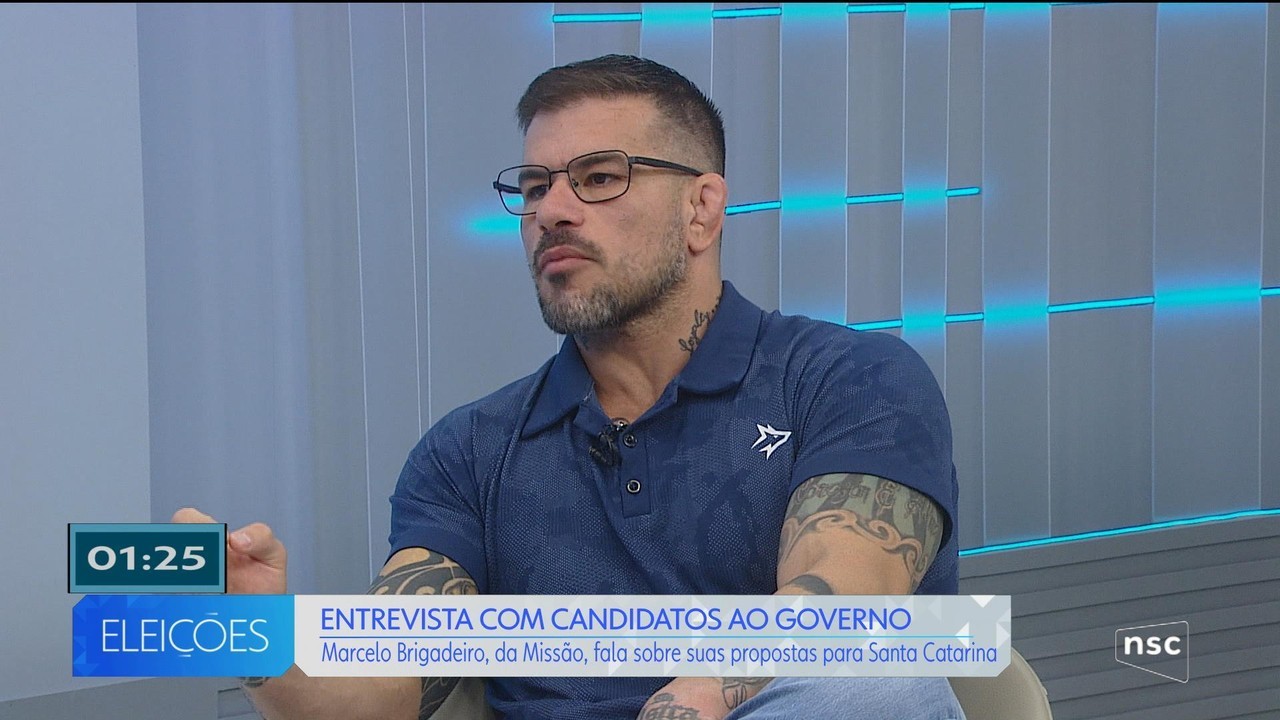 Entrevista na NSC: Marcelo Brigadeiro prevê aumento do efetivo das polícias e detalha proposta para reduzir população em situação de rua