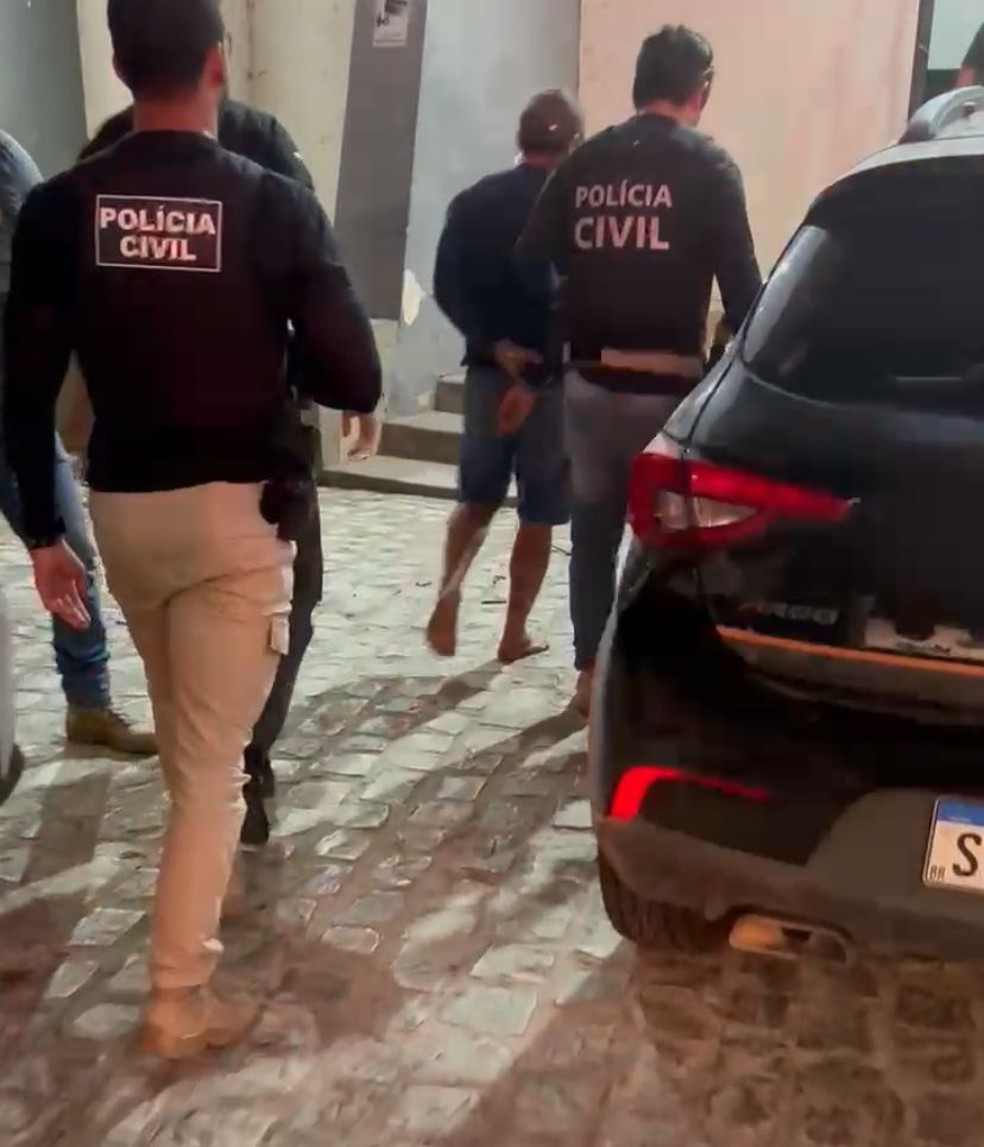 Preso suspeito de ser mandante de duplo homicídio no Sertão da PB — Foto: Divulgação/Polícia Civil