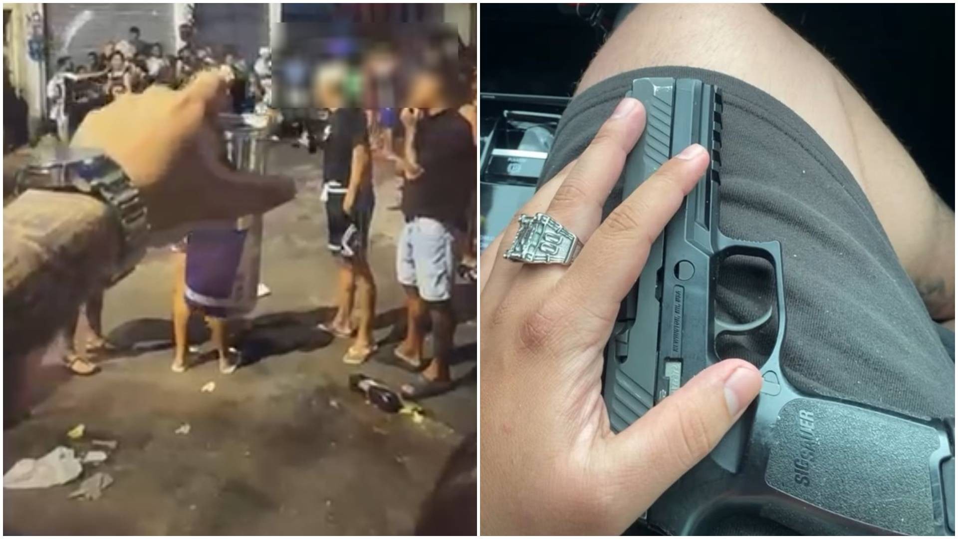PM e amigo são presos com armas e drogas após participarem de festa promovida por grupo criminoso