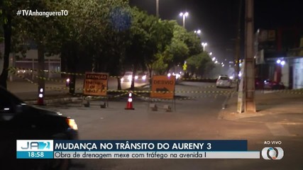 Obras na Avenida I do Aureny III mudam rota de motoristas em Palmas