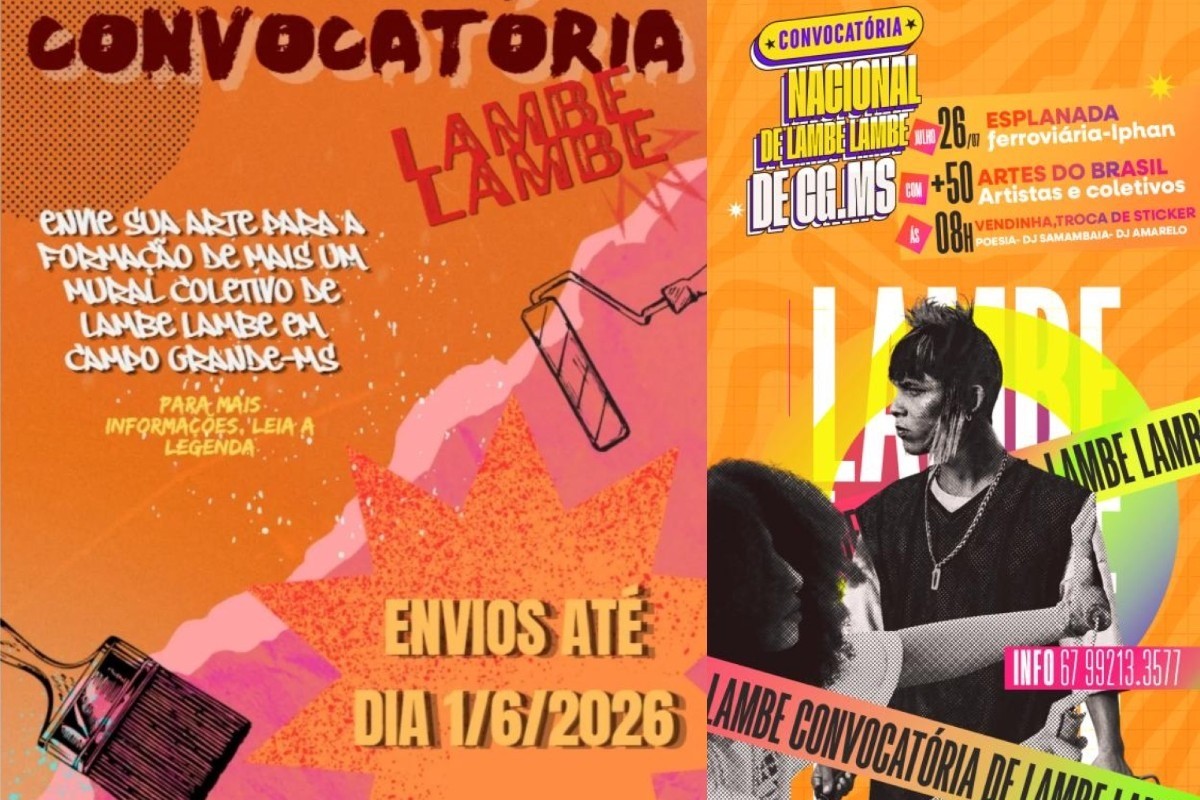 Mais de 50 obras de arte urbana vão ocupar Campo Grande neste sábado; veja programação