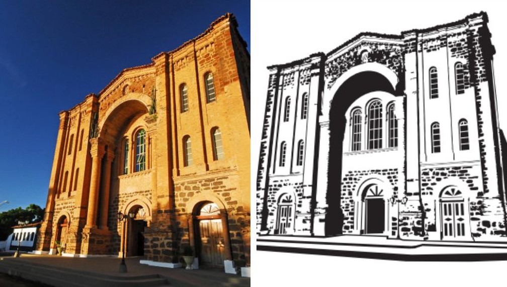 Catedral Nossa Senhora das Mercês e sua iconografia — Foto: Emerson Silva e Sebrae