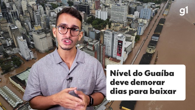 N&iacute;vel do Gua&iacute;ba segue quase 2,30 m acima da cota de inunda&ccedil;&atilde;o