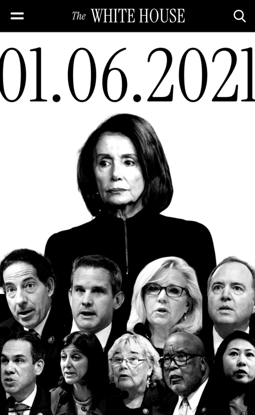 Governo Trump lança site oficial sobre invasão ao Capitólio — Foto: Reprodução/Site da Casa Branca