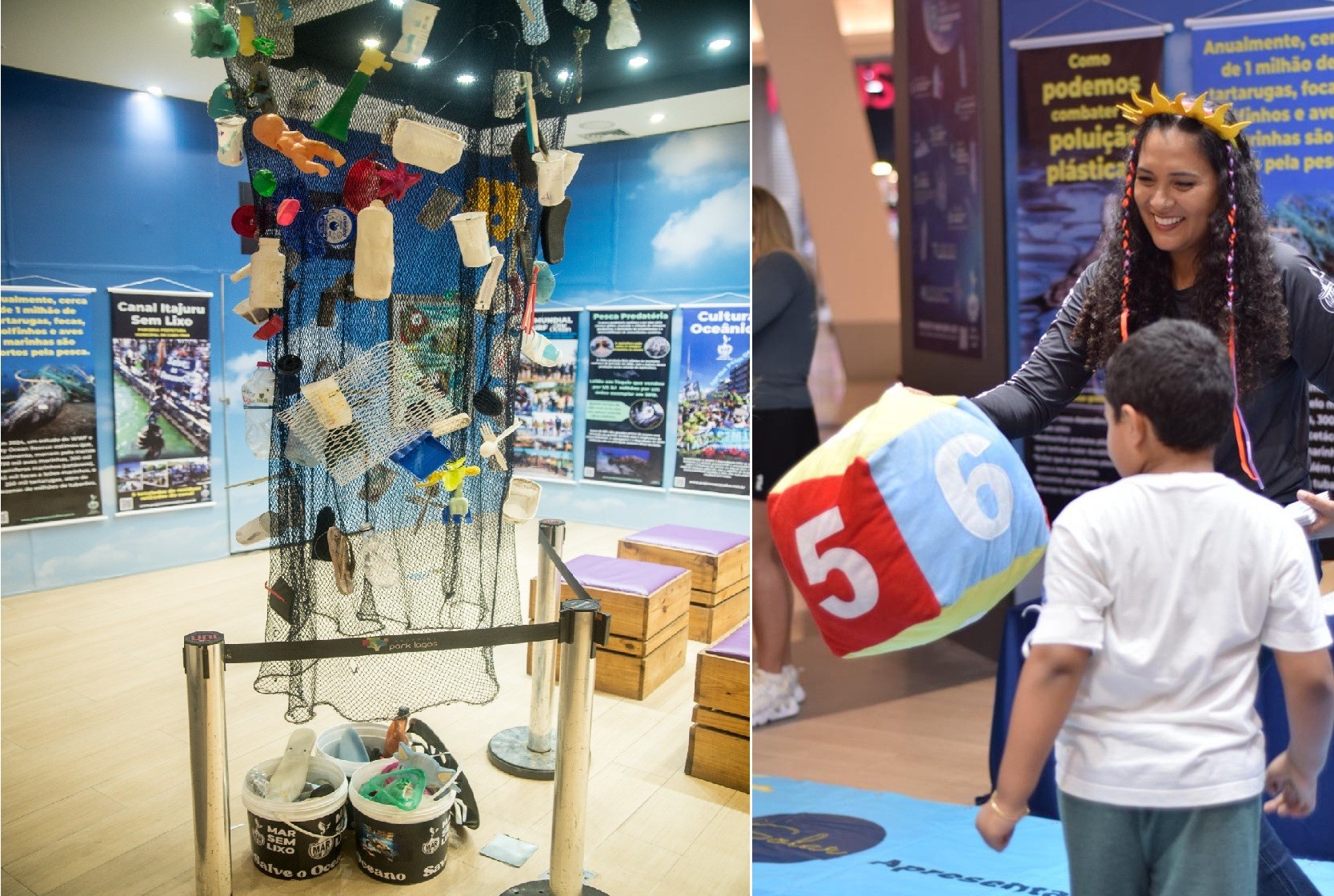 Exposição “Nosso Mar” alerta sobre poluição dos oceanos e chega a Cabo Frio com atividade especial para crianças