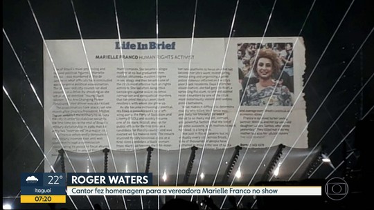 Roger Waters faz show histórico no Maracanã e participa de ato em homenagem a Marielle Franco - Programa: Bom Dia Rio 