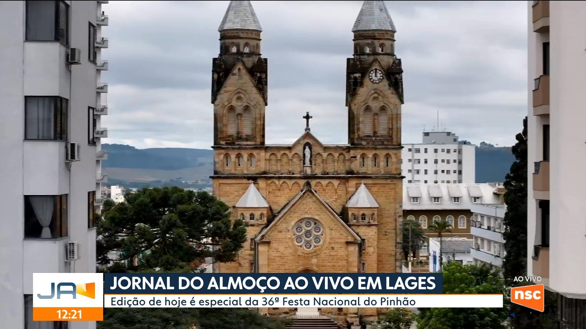 VÍDEOS: Jornal do Almoço especial da Festa do Pinhão, direto de Lages