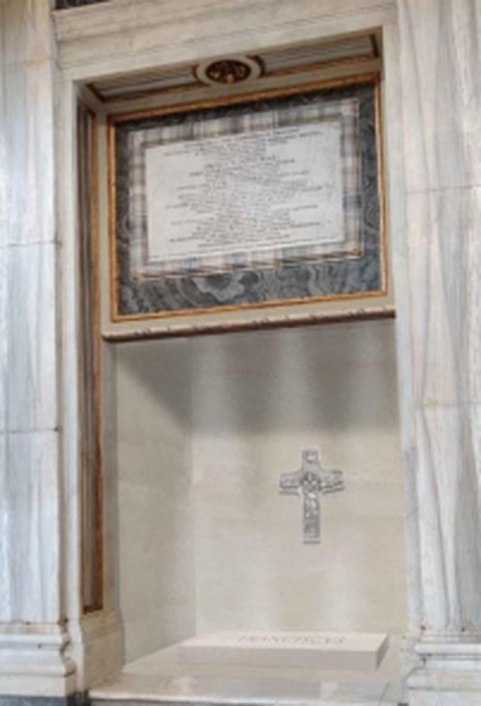 Projeto do túmulo do papa Francisco — Foto: Vaticano / Divulgação