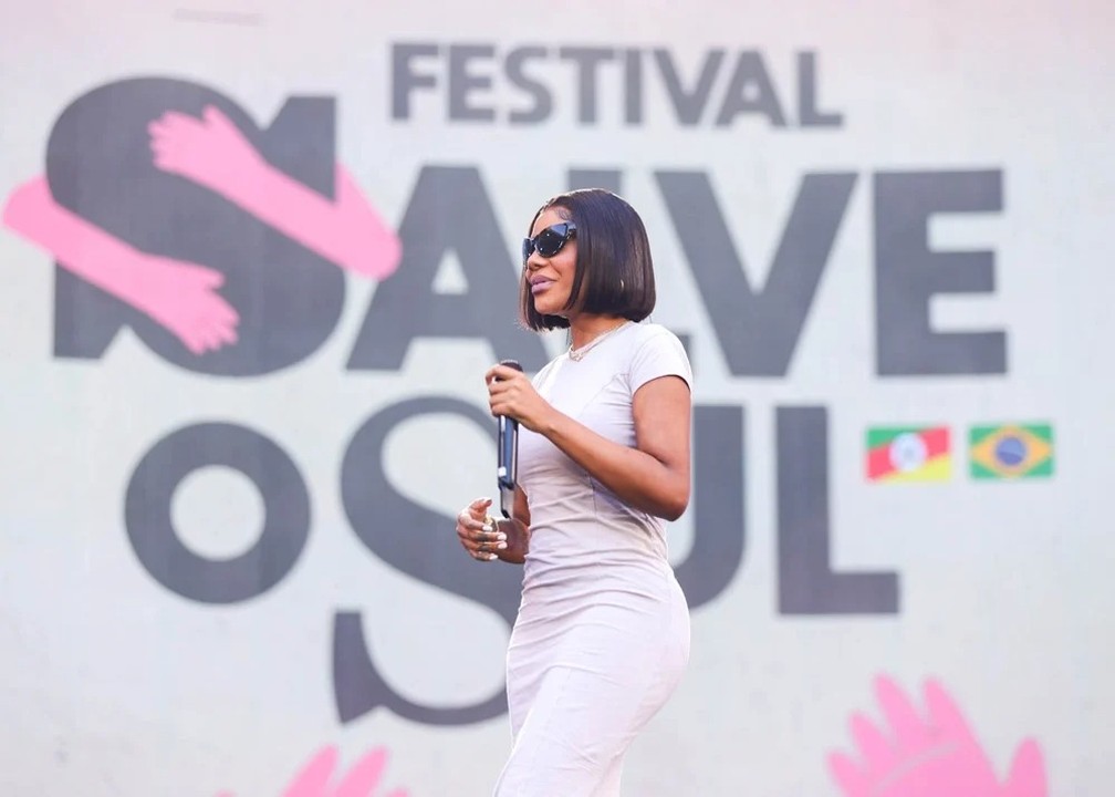 Ludmilla no Salve o Sul — Foto: Marcos Hermes/Divulgação