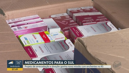 Tragédia no RS: farmácia solidária em Batatais, SP, recebe doações para ajudar vítimas de enchentes - Programa: Bom Dia Cidade – Ribeirão Preto 