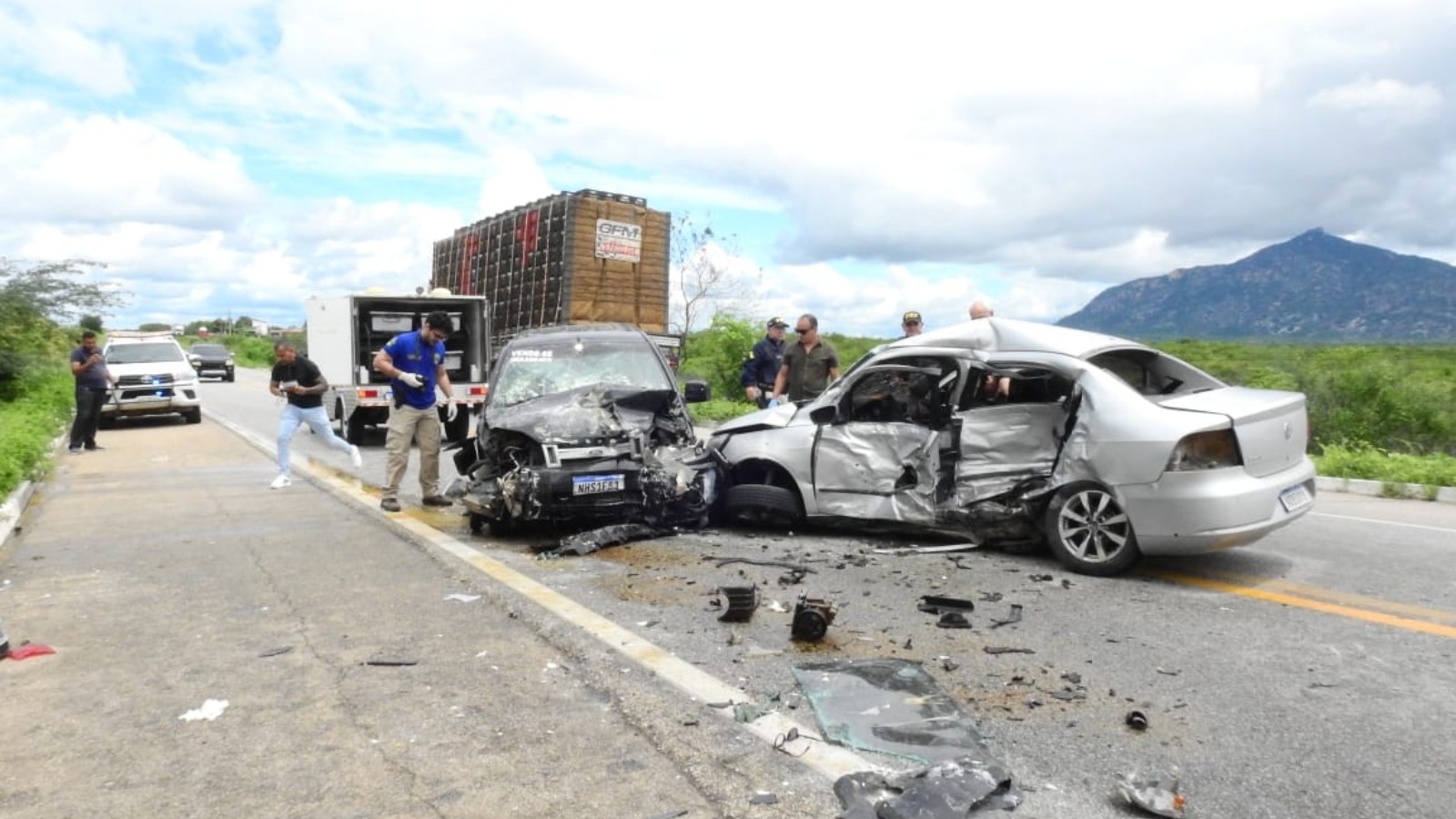 Dois idosos e criança de 7 anos morrem em acidente de trânsito em Sobral